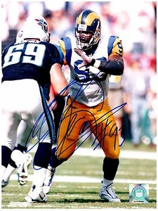 St. Louis Rams KEVIN CARTER Signed Autographed 8x10 "Greatest Show on Turf" T - Picture 1 of 1