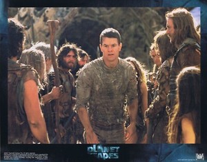 PLANET OF THE APES Original Lobby Card 4 Mark Wahlberg Tim Roth Tim Burton