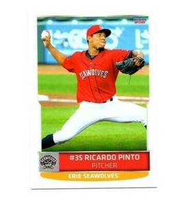 Ricardo Pinto Erie Seawolves 2021 team set baseball card Guacara VZ