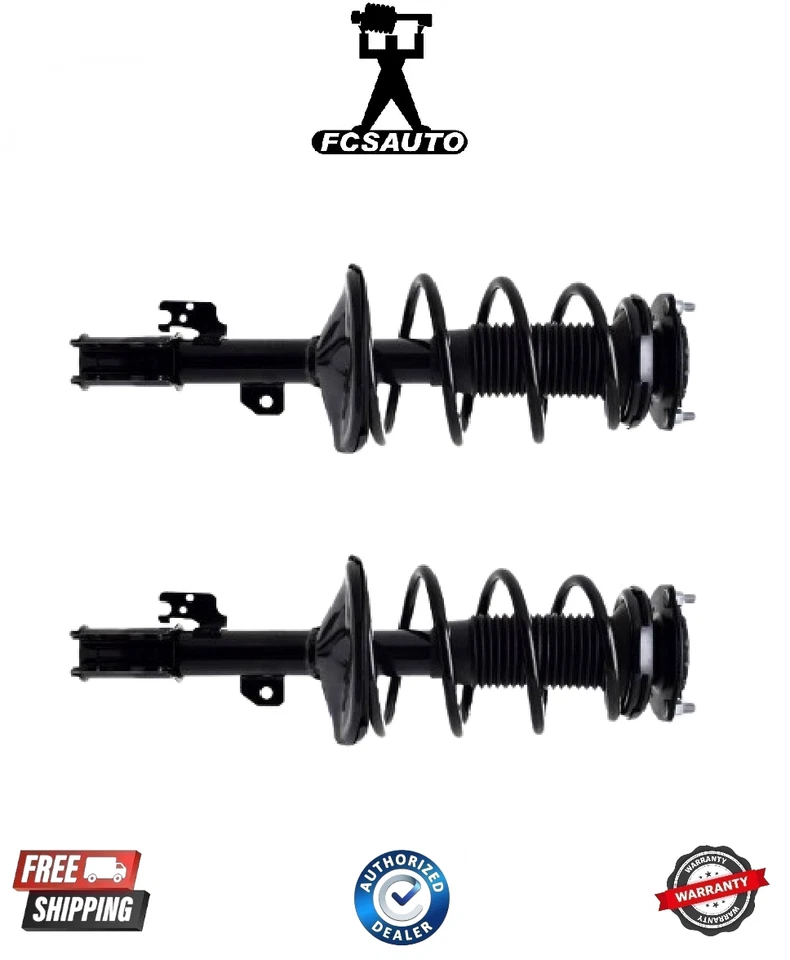 Conjunto de 2 muelles helicoidales y puntal de suspensión delantera FCS para Toyota Sienna 04-06 Foto 1 de 1