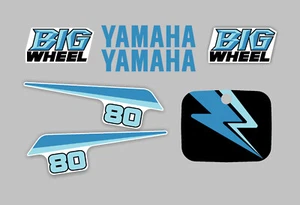 Blue graphics kit fits Yamaha 1987 BW80 BIG WHEEL decals stickers BW 80 - Foto 1 di 3