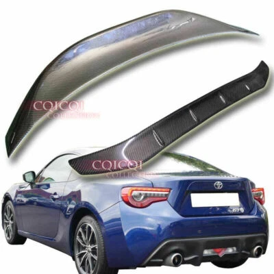 Alerón de techo tipo V de carbono + alerón de maletero cola de pato para Toyota GT86 Subaru BRZ  Foto 1 de 4