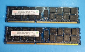 Hynix 16GB (8GBx2) 2Rx4 PC3L-10600R DDR3L-1333 Server RAM Memory HP ProLiant G8 - Picture 1 of 1