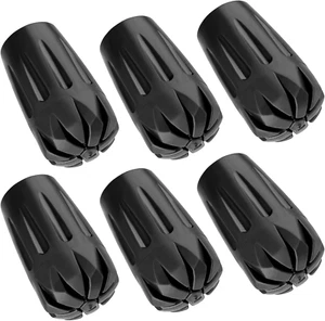 Durable Replacement Rubber Tips for Trekking Poles - Universal Anti-Slip Hiking - Picture 1 of 12
