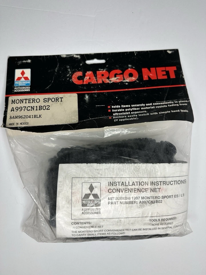 Red de carga Mitsubishi Montero Sport 1997 A997CN1B02 8AM962041BLK Foto 1 de 3