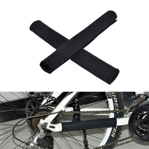 2X Cycling Bicycle Bike Frame Chain stay Protector Guard Nylon Pad Cover Wra _wa - Imagen 1 de 10