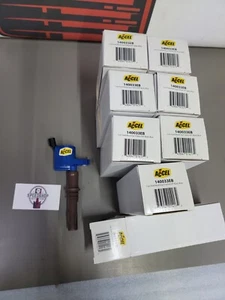 ACCEL 140033EB-8 SuperCoil 2009-2014 4.6L/5.4L/6.8L 3-Valve Blue 8 Pack - Picture 1 of 5