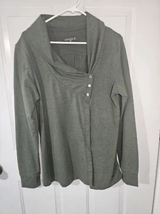 Danskin Green Shirt/Jacket Long Sleeve Women's Size Xl - Picture 1 of 4