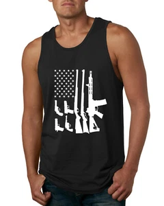 Camiseta sin mangas Surtida Guns Bandera Americana Hombres Gun Pride Segunda Enmienda EE. UU. - Imagen 1 de 7