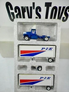 Winross P.I.E. Company Tractor With 2 Pup Trailers 1:64 Scale. - Picture 1 of 5