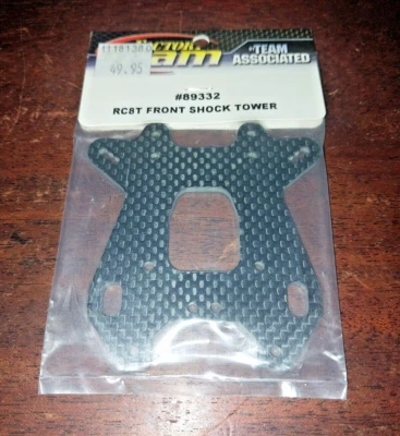 Team Associated RC # 89332 Front Shock Tower Graphite RC8T - Image 1 of 2
