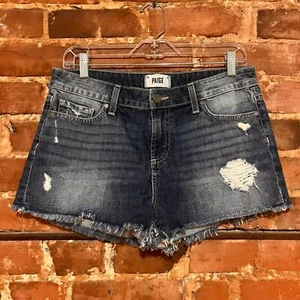 Paige Denim Daryn Cut off Short Izza destructed Distressed Shorts Size 29 - Picture 1 of 4