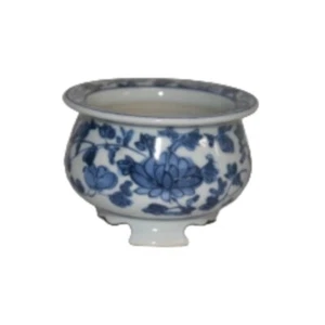 Vase Bonsai tree H2.5 in Peony New Kutani yaki ware Japanese Porcelain Ikebana - Picture 1 of 1