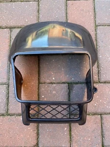 HONDA MTX 125 GENUINE FRONT NOSE CONE HEADLIGHT FAIRING PANEL IN BLACK - 1980’s - Picture 1 of 7