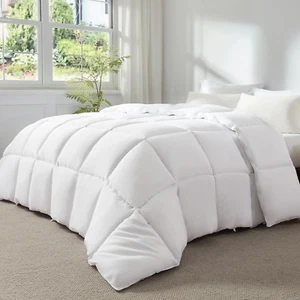 Soft Oversized King Comforter 120"X120" Lightweight Quilted down Alternative All - Picture 1 of 8