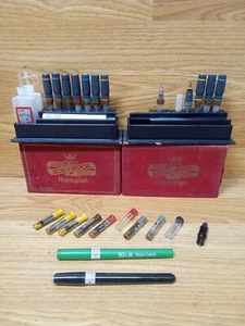 Vintage Koh-I-Noor Rapidograph Drafting & Faber Castell Art Pens, Mix Lot - Picture 1 of 9
