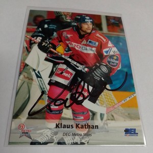 LED Playercard DEG Metro Stars 2006/07 Signed Klaus Kathan