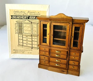 Shackman Roll Breakfront Book Case Miniature Dollhouse 1:12 Handcrafted New - Picture 1 of 5