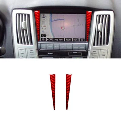 For LEXUS RX330 2004-2006 350 2006-2009 Red Carbon Fiber Navigation System Trim Foto 1 de 4