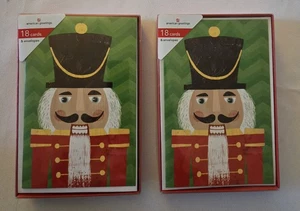 2 Schachteln American Greetings Weihnachtskarten mit dem Nussknacker, insgesamt 36 Karten, Neu  - Bild 1 von 3
