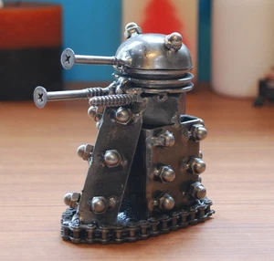 Dalek Doctor Who Recycled metal part, Anniversary gift for her, Wow Gift for Mom - Picture 1 of 15