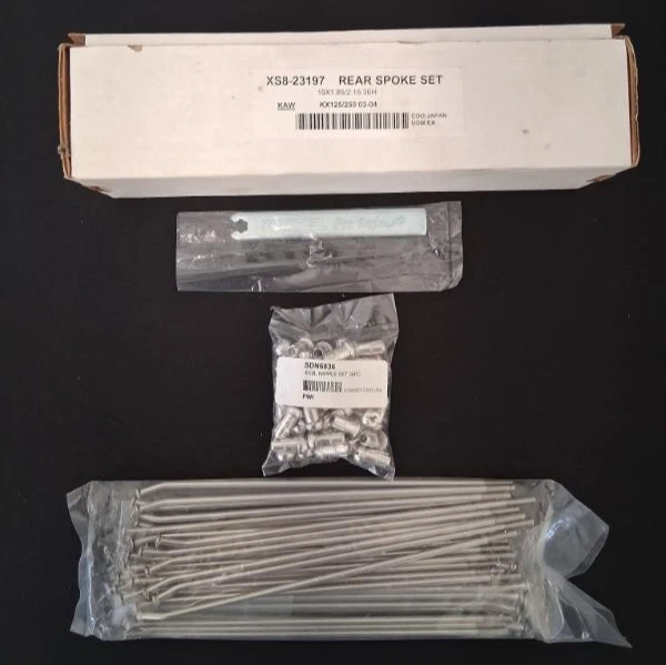 Juego de radios de rueda trasera Excel - 19x1,85 motocicleta bicicleta de calle moto cross XS8-23197 Foto 1 de 1