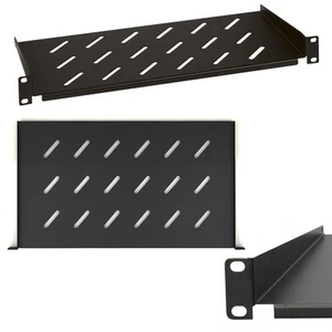 19-calowa półka o głębokości 1U 250 mm – stabilna podłoga do szafy sieciowej - Zdjęcie 1 z 7