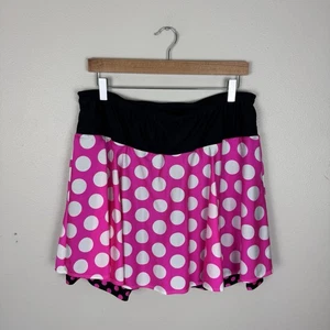 Glitzer Röcke Laufen 3XL Golf Tennis Pickleball Skort Pull On rosa gepunktet - Bild 1 von 6