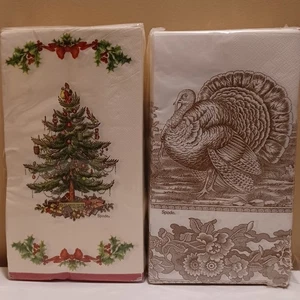 *NEW* Spode Christmas & Thanksgiving Paper Napkins Dinner/Lunch 32 Pack - Picture 1 of 2