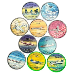 Jell-O Hostess Picture Wheel Flight Airplane 10pc Random Mixed Bundle - Bild 1 von 3