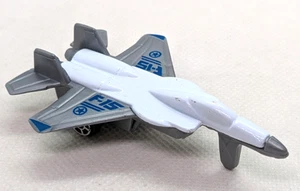 Galoob Micro Machines F-15 Eagle Fighter Jet Toy Aircraft White/Gray 3" Vintage - Picture 1 of 11