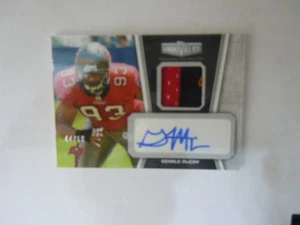 2010 Topps Unrivaled Football Gerald McCoy UAP-GM Jersey Patch/Auto #44/50  - Picture 1 of 2