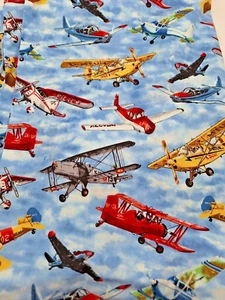 1 Yard Flying High Cotton Quilting Fabric By Exclusively Quilters 42" W - Picture 1 of 7