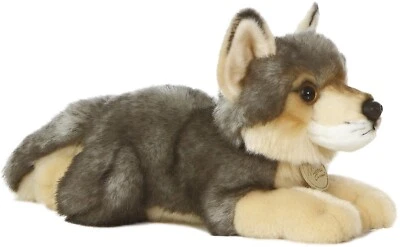 Aurora - Miyoni - 11" Wolf Realistic Stuffed Animal - Image 1 of 4