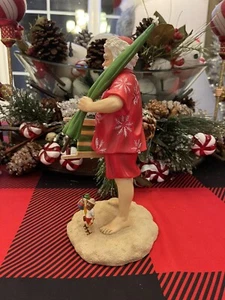 Tom Browning "Sun,Surf,Santa" Santa Classics Figurine 2005 Retired - Picture 1 of 20