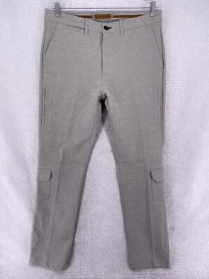 Pantalones cargo Nifty Genius para hombre talla 33 gris suave pierna recta Foto 1 de 4