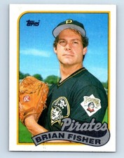 1989 Topps Brian Fisher Pittsburgh Pirates #423