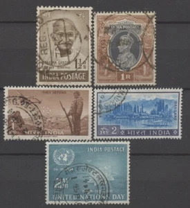 Nº: 128765 - INDIA - LOTE DE 5 SELLOS ANTIGUOS - ¡USADOS!! - Imagen 1 de 1