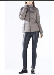 new BCBG MAXAZRIA Lorraine Puffer Down Jacket gray xs - Picture 1 of 3