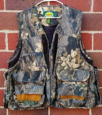 Cabela's Hunting Field Vest Mesh Outdoor Gear Camouflage Seclusion 3D Size XL - Image 1 of 4