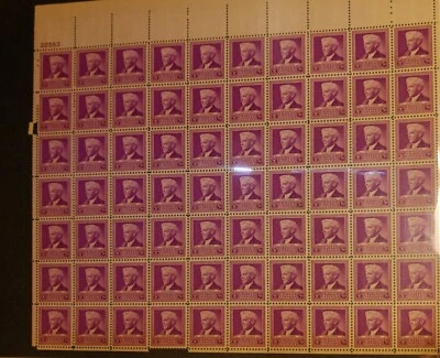 Scott #876, Luther Burbank, Famous Americans Series, MNH, FDC, 3c, Full Sheet - Image 1 of 2