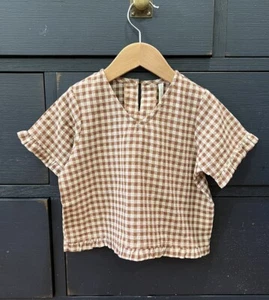 NWT Rylee + Cru Rory Checkered Gingham Top Size 4-5y - Picture 1 of 6