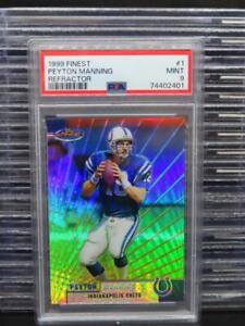 1999 Topps Finest Peyton Manning Refractor #1 PSA 9 MINT Indianapolis Colts