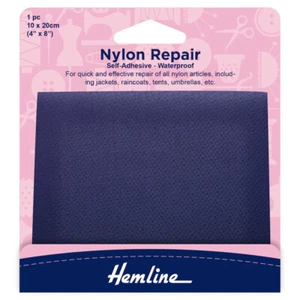 Saum selbstklebend Nylon Reparaturflicken: marine - 10 x 20 cm - H689N - Bild 1 von 2