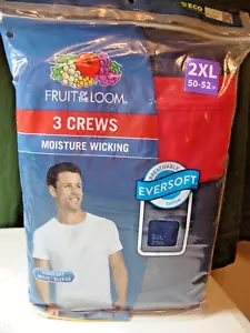 Fruit of the Loom Men's T-Shirts Crew Neck Short Sleeve PACK OF 3 SIZE 3XL - Picture 1 of 2