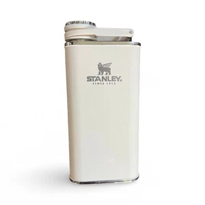 Stanley Classic Pocket Spirits Flask / Flachmann in Pearl White 8oz Wandern - Bild 1 von 7