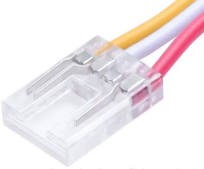 3Pin 10mm Strip to power Beetle Clip LED Cob Strip Extension Cable Clp Connector - Image 1 of 2