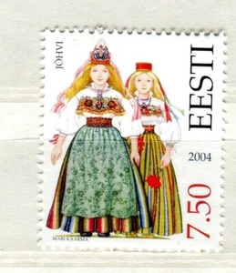 EST_307- 2004 Estonia national costumes Jõhvi folk MNH - Picture 1 of 1