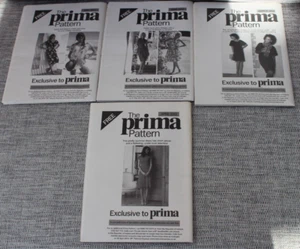 Prima (12) 4 ladies Sewing Patterns Dresses I will split - Picture 1 of 5