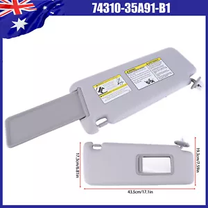Right Sun Visor Driver Side Gray For Toyota Prado 2010-2023 74310-35A91-B1 - Picture 1 of 15